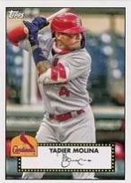 Yadier Molina #T52-30 Baseball Cards 2021 Topps 1952 Redux