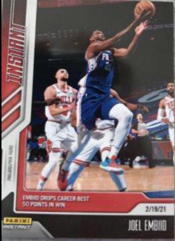 Joel Embiid #83 2020 Panini Instant Basketball