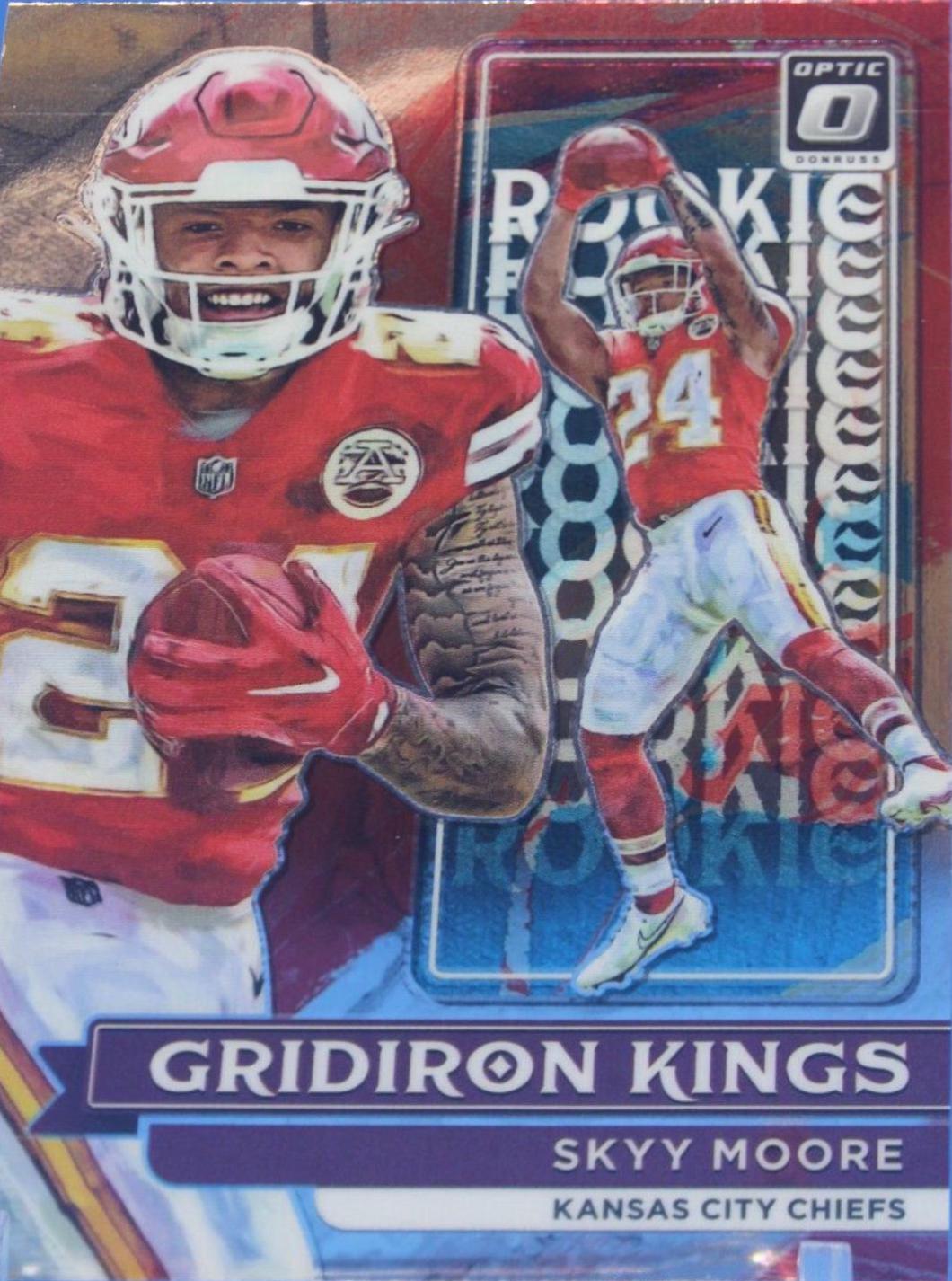 Skyy Moore #RGK-16 Football Cards 2022 Panini Donruss Optic Rookie Gridiron Kings