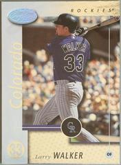 Larry Walker #11 Baseball Cards 2002 Leaf Certified Prices