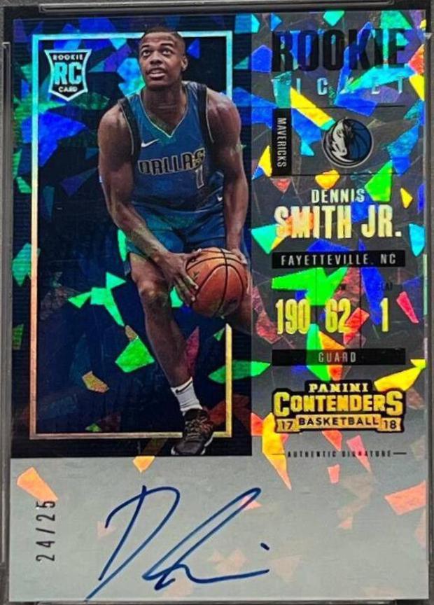 Dennis Smith Jr. [Horizontal Autograph Cracked Ice] #109