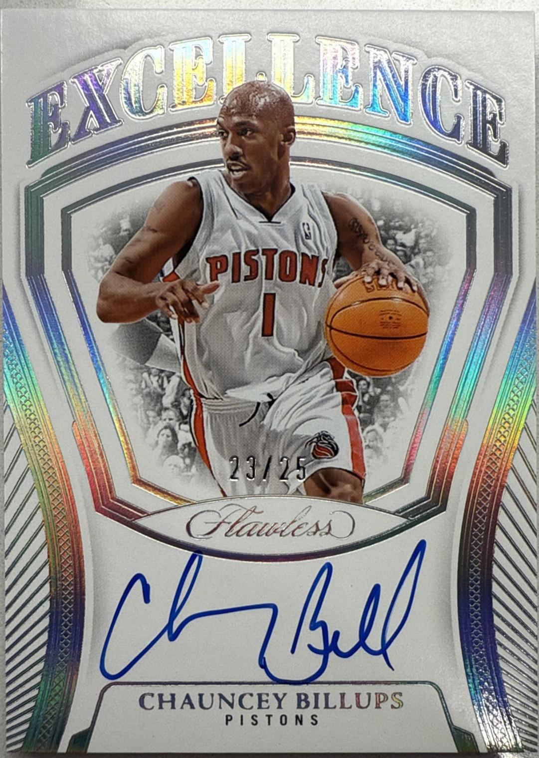Chauncey Billups #12 2024 Panini Flawless Excellence Signature Basketball