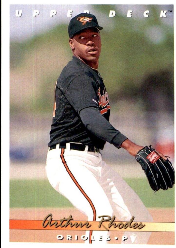 Arthur Rhodes #384 Baseball Cards 1993 Upper Deck