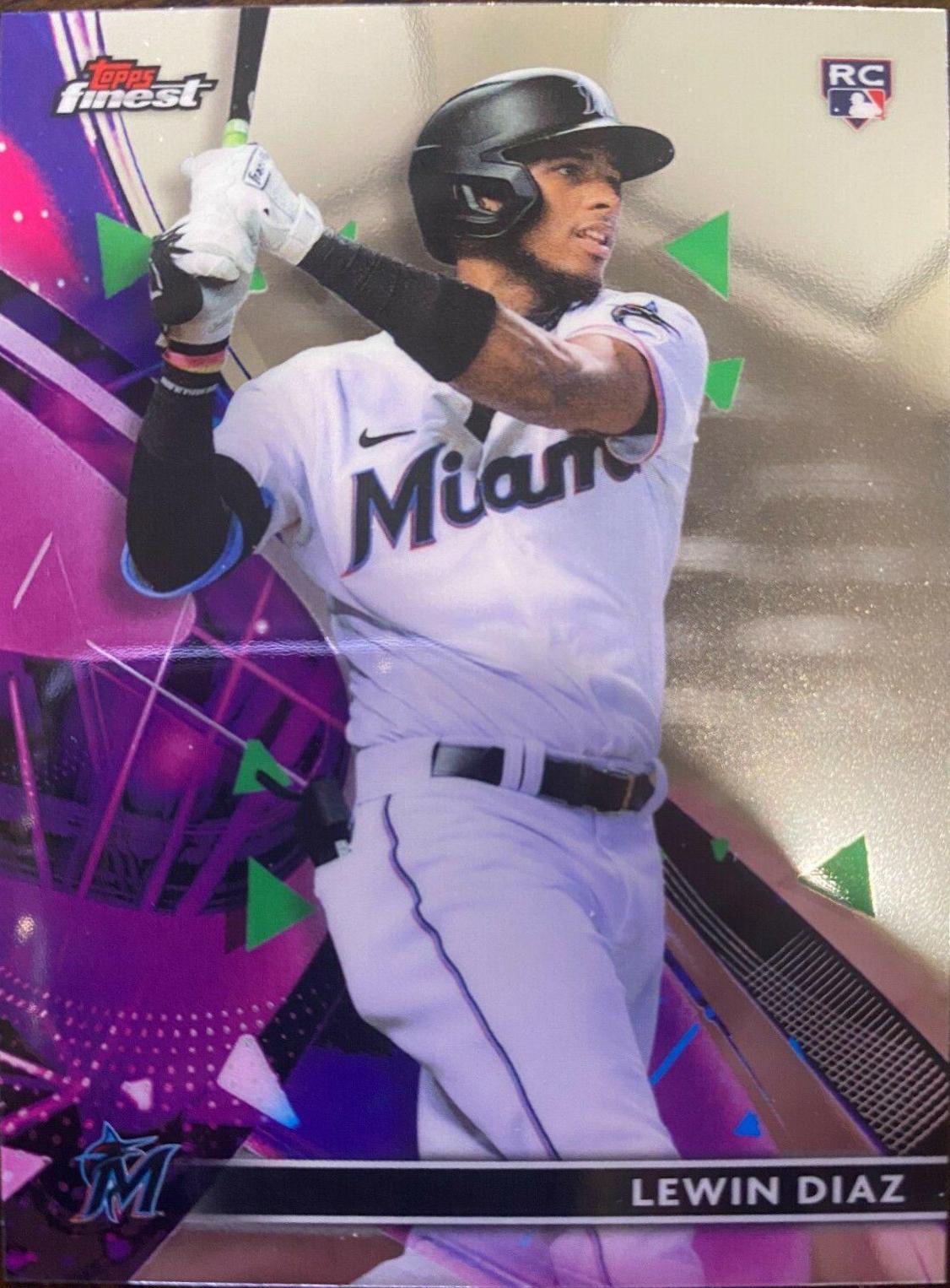 Lewin Diaz #56 Baseball Cards 2021 Topps Finest