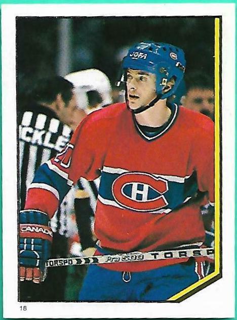 Kjell Dahlin #18 Hockey Cards 1986 O-Pee-Chee Sticker