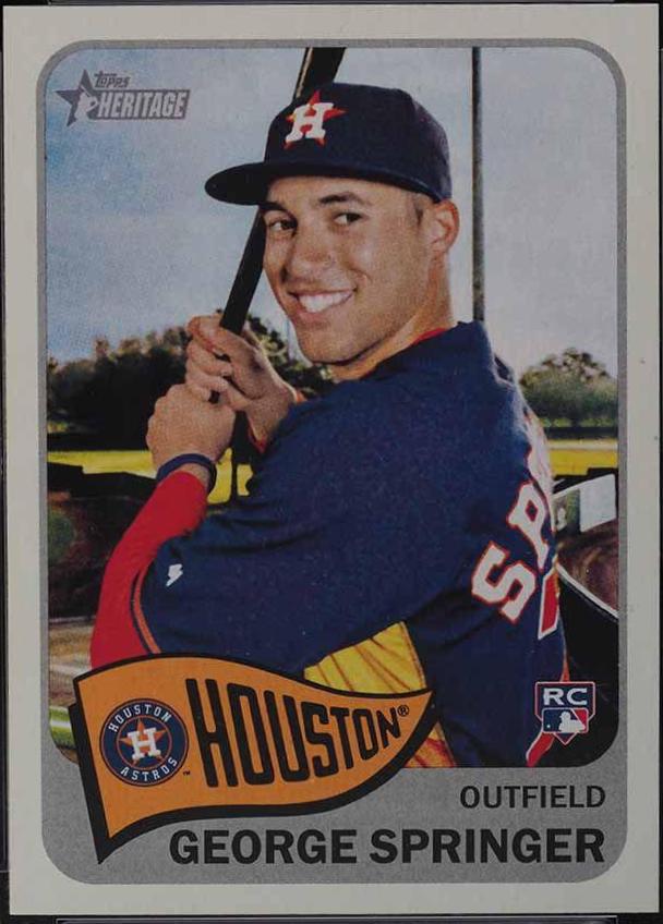 George Springer #H557 Baseball Cards 2014 Topps Heritage