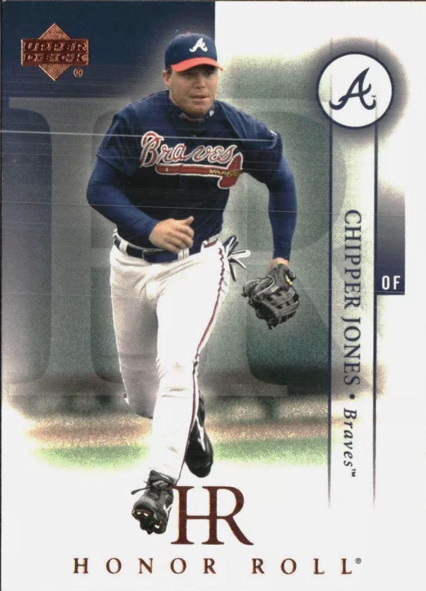 Chipper Jones #17 Baseball Cards 2003 Upper Deck Honor Roll