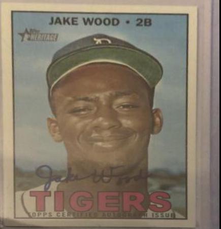 Jake Wood #ROA-JW 2016 Topps Heritage Baseball Real One Autographs