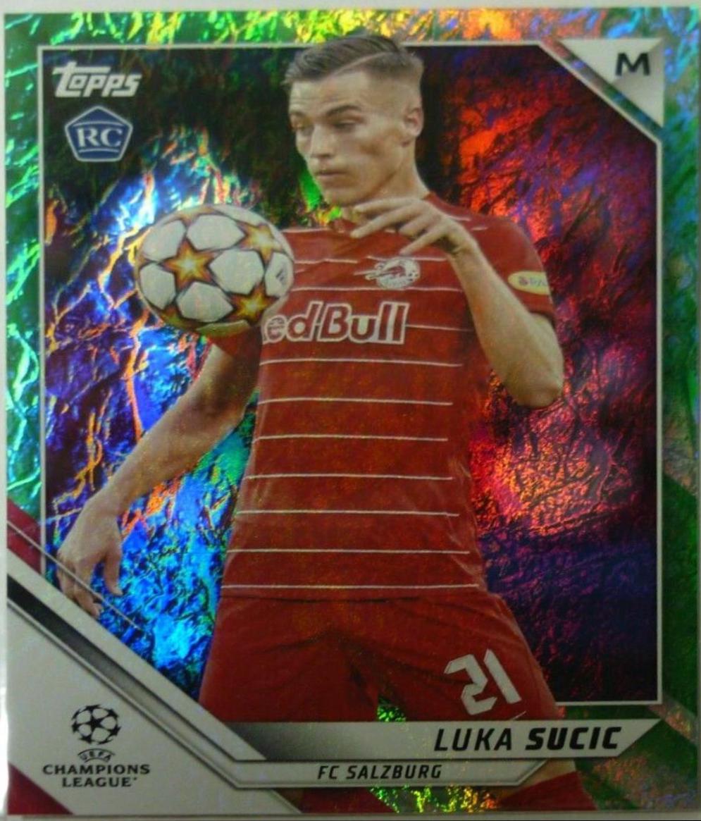 Luka Sucic #12 Soccer Cards 2021 Topps UEFA Champions League Jade