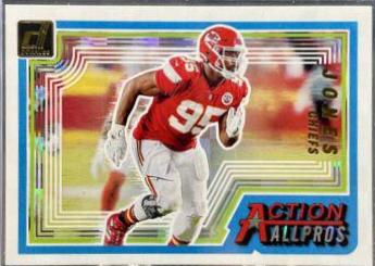 Chris Jones #AAP-9 Football Cards 2023 Panini Donruss Action All Pros