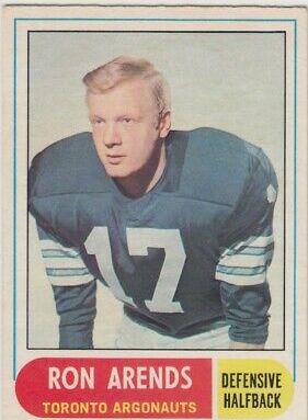 Ron Arends #37 Football Cards 1968 O Pee Chee CFL