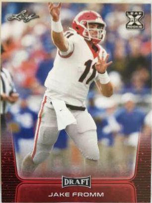 Jake Fromm #13 Football Cards 2020 Leaf Draft