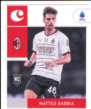 Matteo Gabbia #1 Soccer Cards 2022 Panini Chronicles Serie A