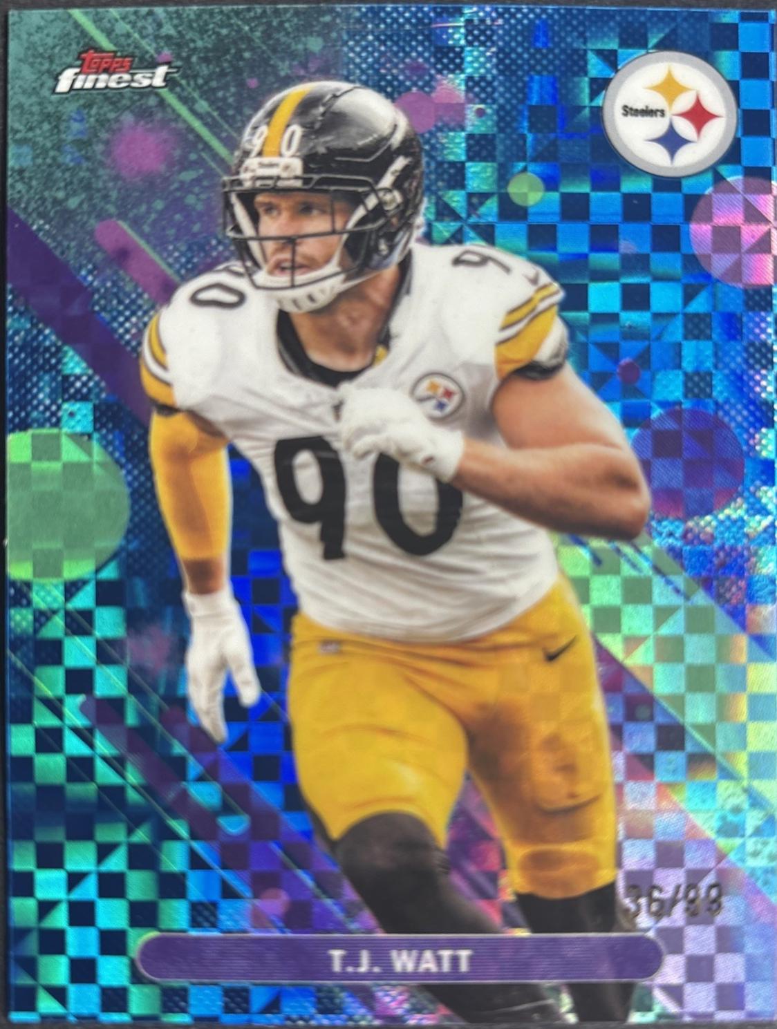T.J. Watt [Blue X-Fractor] #99