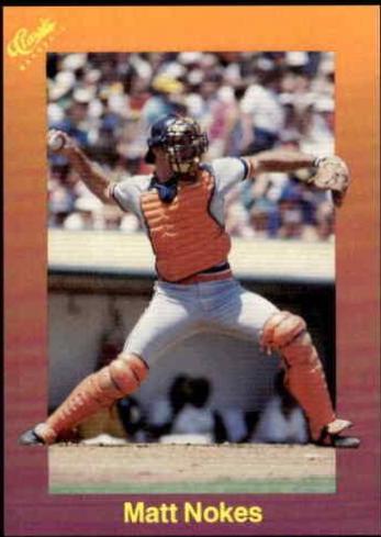 Matt Nokes #113 Baseball Cards 1989 Classic Travel Update I