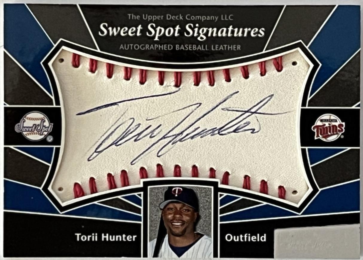 Torii Hunter #SS-HU 2004 Upper Deck Sweet Spot Signatures Baseball