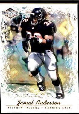 Jamal Anderson #6 Football Cards 2001 Pacific Impressions