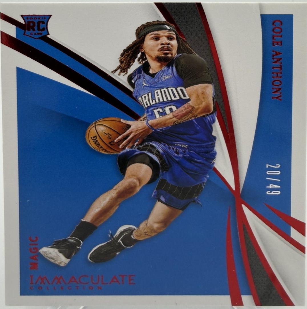 Cole Anthony #56 2020-21 Panini Immaculate Collection Basketball
