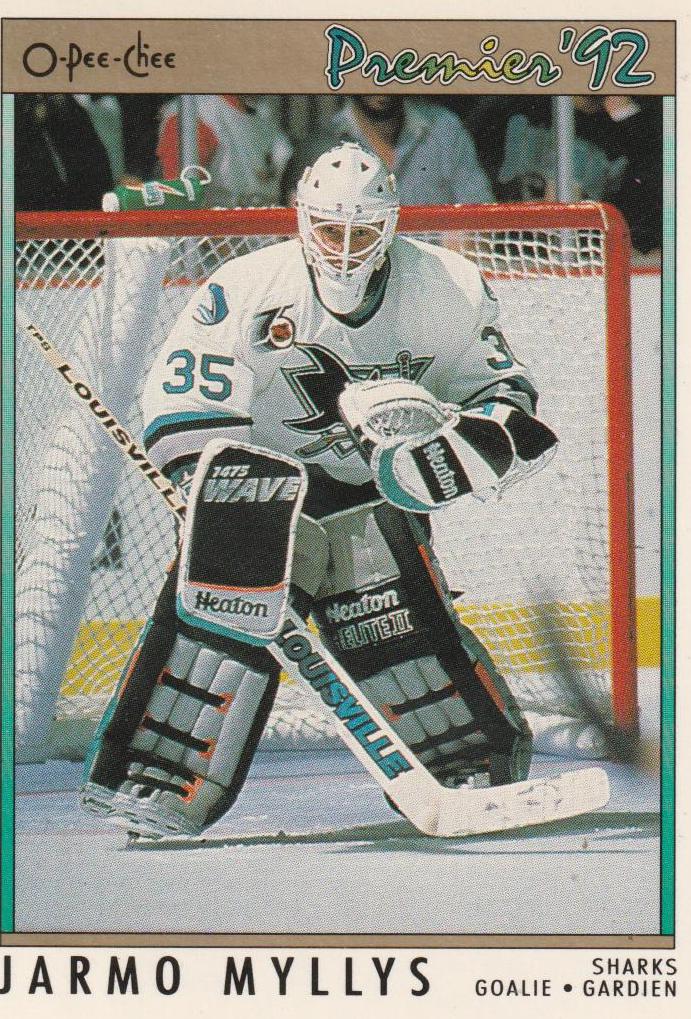 Jarmo Myllys #15 Hockey Cards 1991 O-Pee-Chee Premier