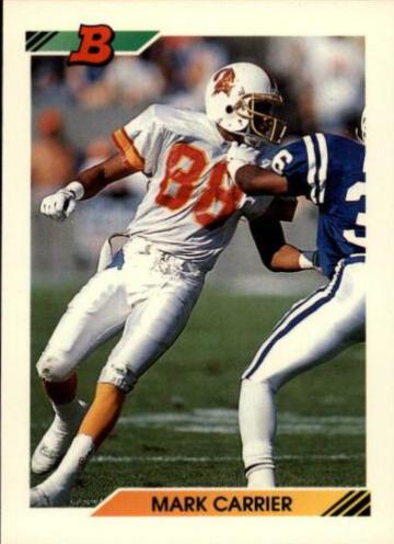 Mark Carrier #16 Football Cards 1992 Bowman