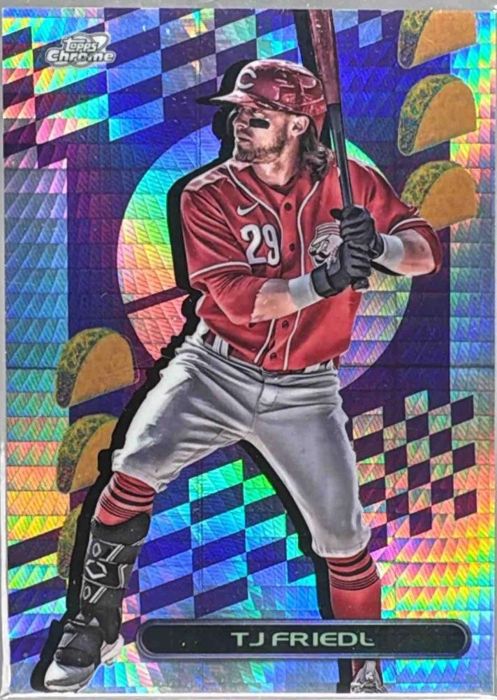 TJ Friedl #TF-230 2023 Topps Cosmic Chrome Baseball TacoFractors