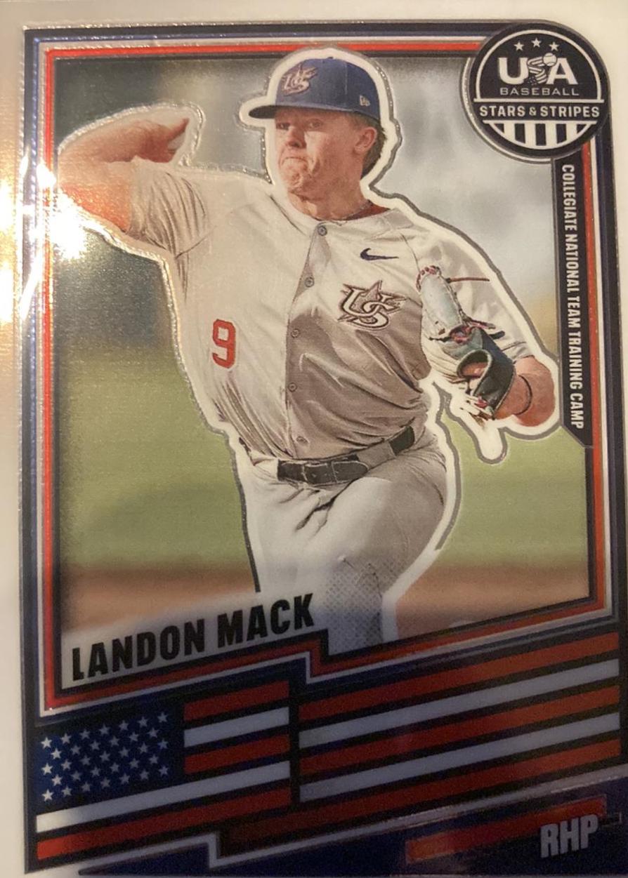 Landon Mack #112 2026 Panini Stars And Stripes Prizm USA Baseball