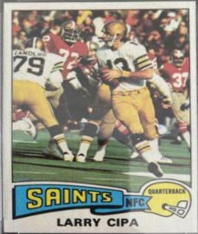 Larry Cipa #348 Football Cards 1975 Topps
