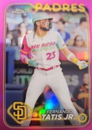Fernando Tatis Jr. [Pink Refractor] #263 Prices | 2024 Topps Chrome ...
