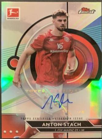 Anton Stach #BCA-AS Soccer Cards 2022 Topps Finest Bundesliga Autographs