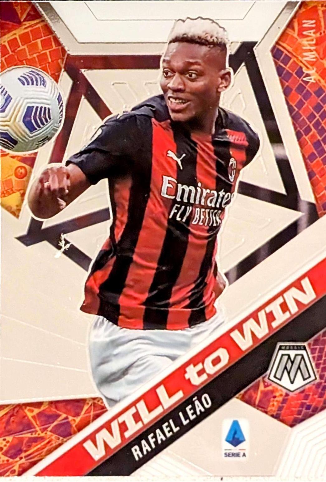 Rafael Leao #21 2020 Panini Mosaic Serie A Will To Win