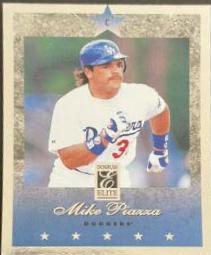 Mike Piazza #7 Baseball Cards 1997 Panini Donruss Elite