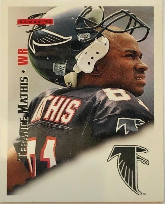 Terance Mathis #5 Football Cards 1995 Panini Score
