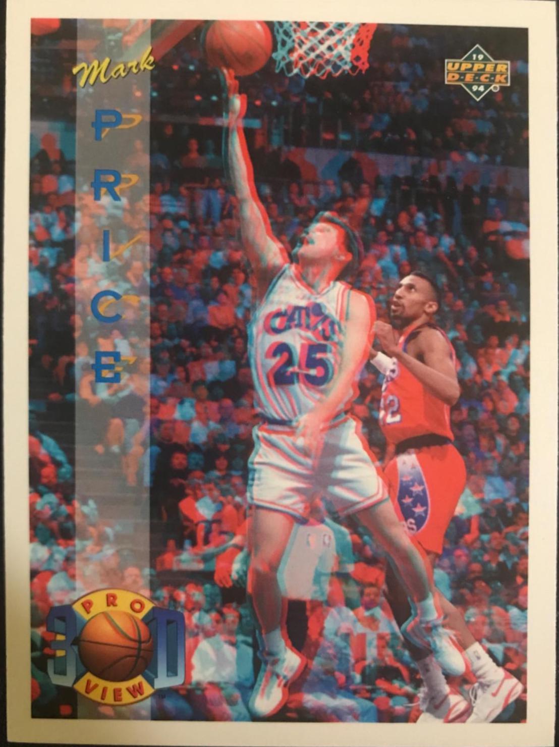 Mark Price #35 Basketball Cards 1993 Upper Deck Pro View 3-D