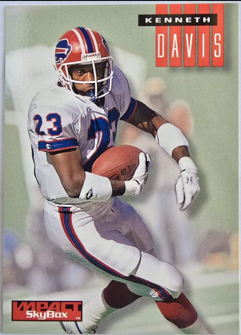 Kenneth Davis #24 Football Cards 1994 Skybox Impact