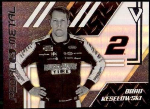 Brad Keselowski #6 Racing Cards 2020 Panini Chronicles Nascar Pedal to the Metal