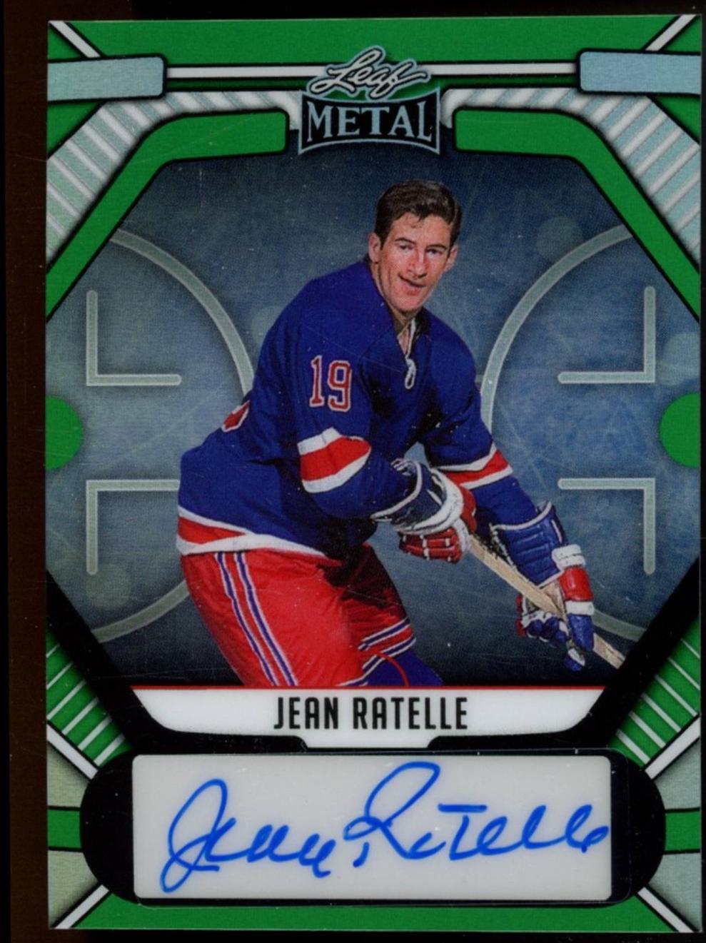 Jean Ratelle [Prismatic Green] #BA-JR1 Prices | 2025 Leaf Metal Legends ...