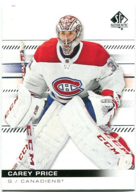 Carey Price #10 Hockey Cards 2019 SP Authentic