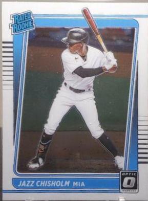 Jazz Chisholm #58 Baseball Cards 2021 Panini Donruss Optic