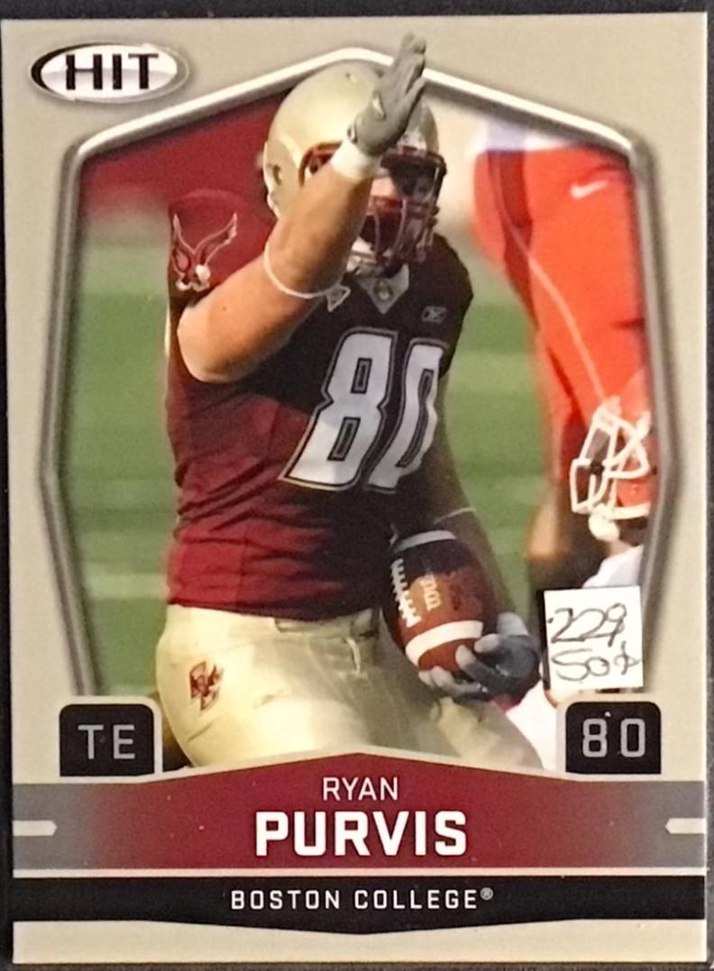 Ryan Purvis #40 2009 Sage Hit Football