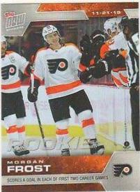 Morgan Frost #66 Hockey Cards 2019 Topps Now NHL Stickers