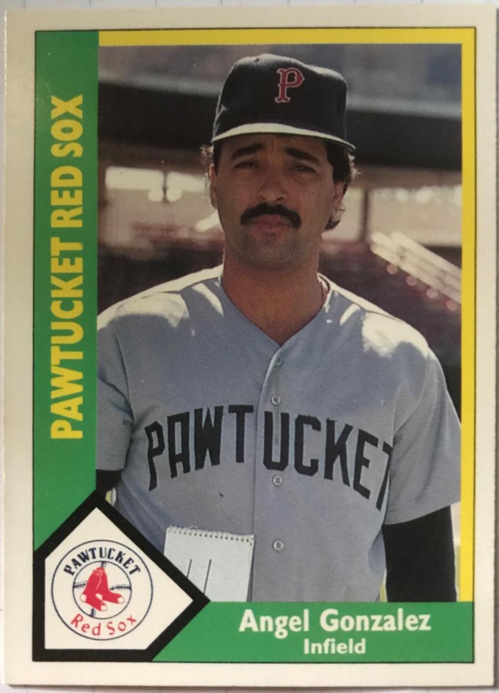 Angel Gonzalez #15 Baseball Cards 1990 CMC Pawtucket Red Sox