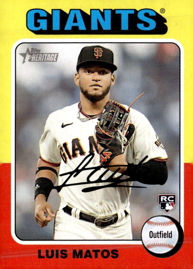 Luis Matos #101 Baseball Cards 2024 Topps Heritage Mini