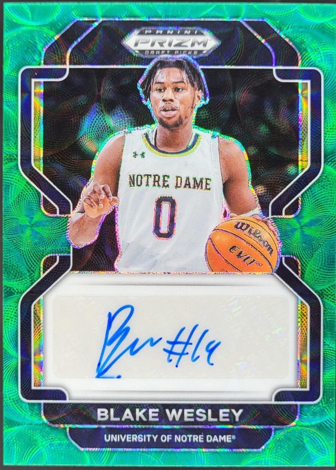 Blake Wesley [Green Prizm] #DP-BWE