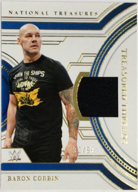 Baron Corbin #9 Wrestling Cards 2024 Panini National Treasures WWE Treasured Threads