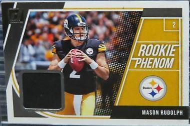 Mason Rudolph #5 Football Cards 2018 Donruss Rookie Phenom Jersey