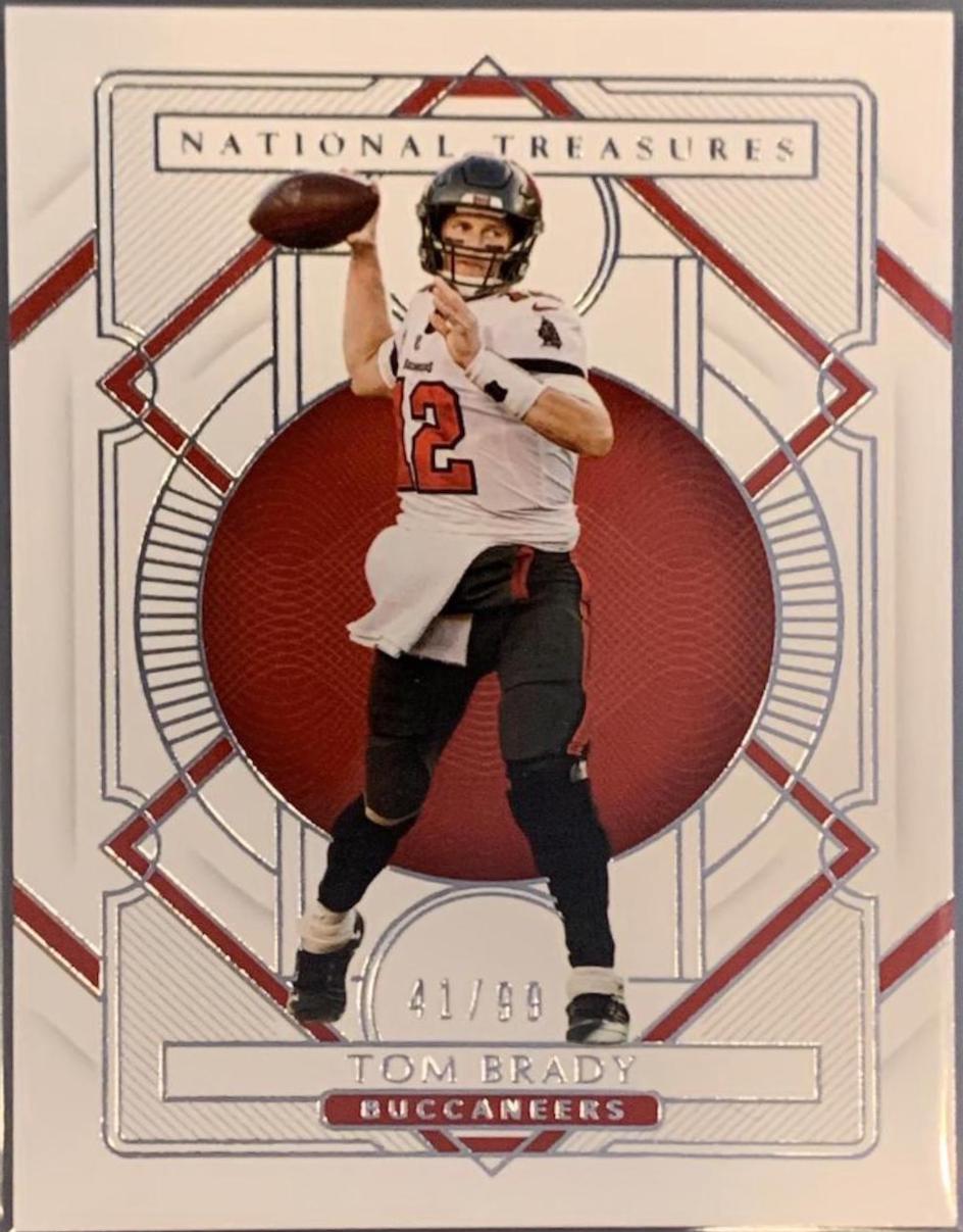 Tom Brady #91 Football Cards 2020 Panini National Treasures
