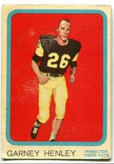 Garney Henley #34 Football Cards 1963 Topps CFL Prices