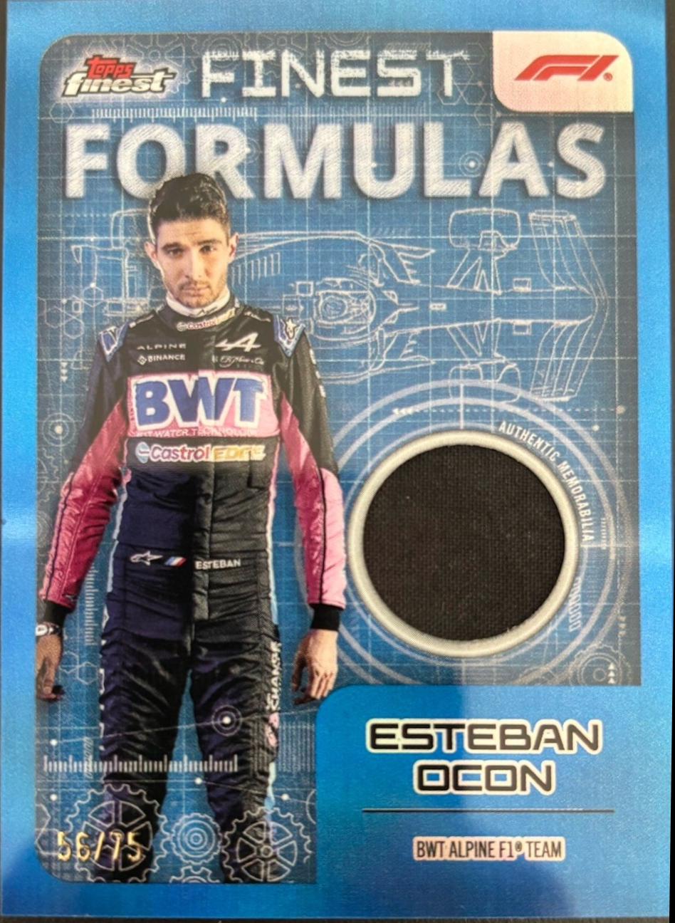 Esteban Ocon #FF-OCO Racing Cards 2024 Topps Finest Formula 1 Formulas