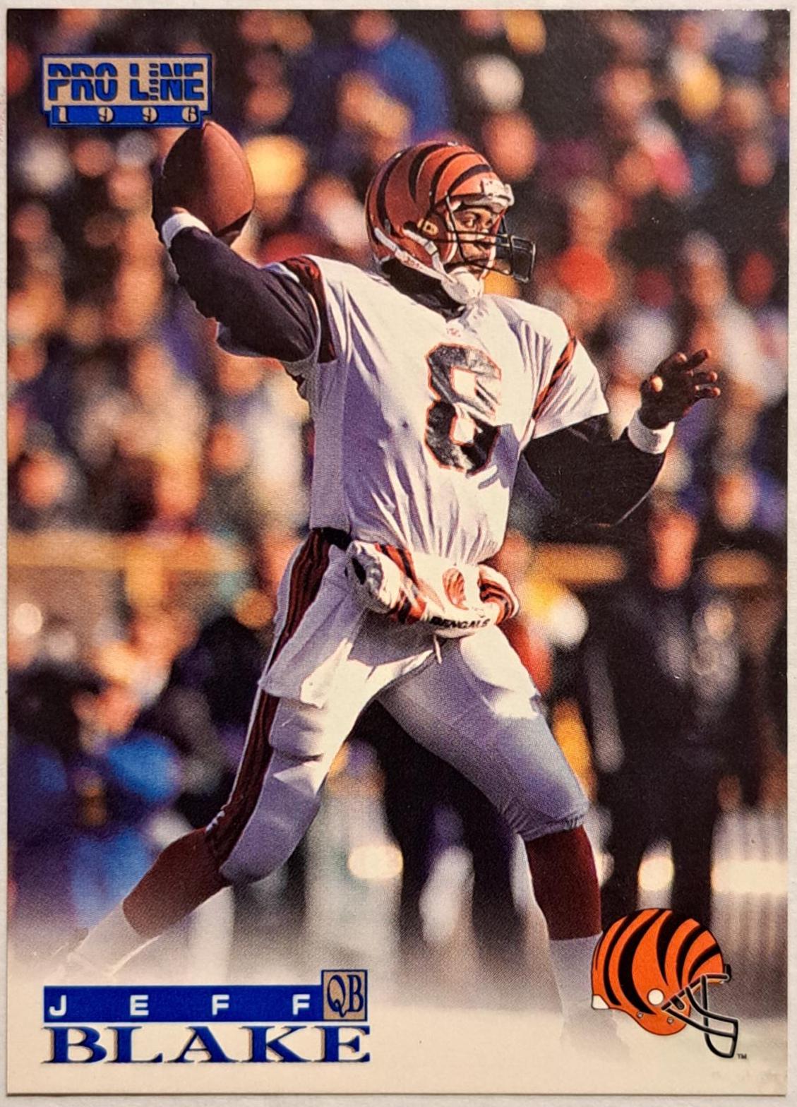 Jeff Blake #8 Football Cards 1996 Pro Line