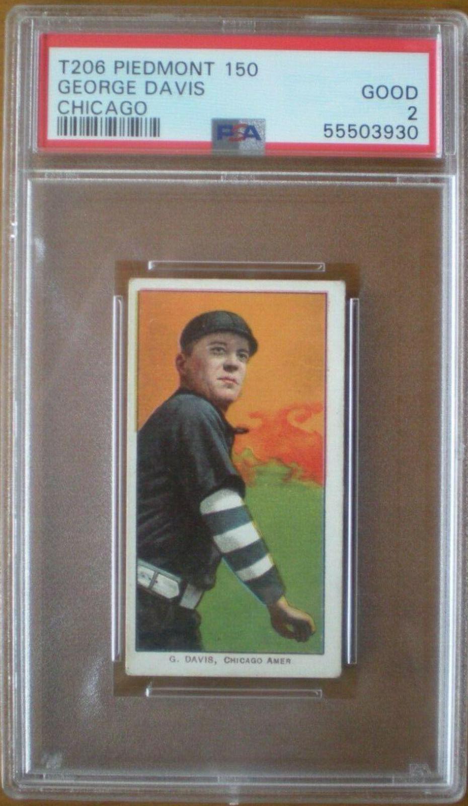 George Davis #NNO Baseball Cards 1909 T206 Piedmont 150